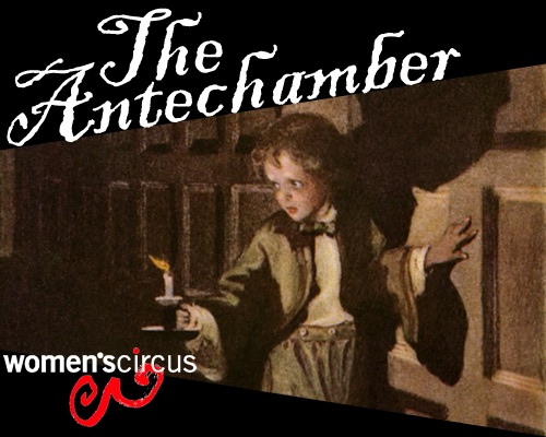 The Anechamber promotional poster, with a person holding a lit candle.